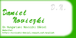 daniel noviczki business card